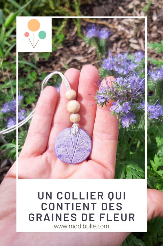 Un bijoux à planter violet qui donnera des fleurs une fois planté