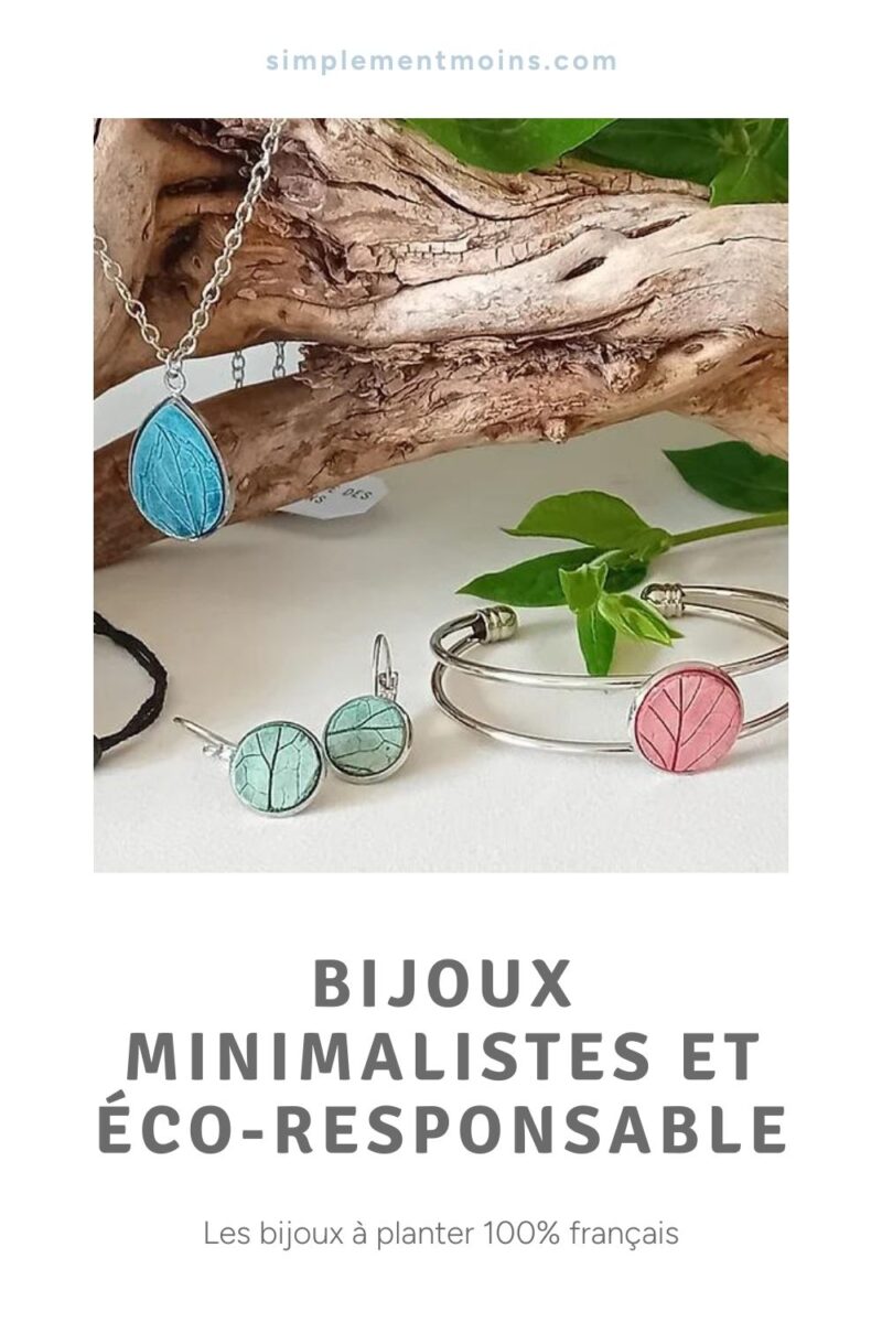 Bijoux à planter, idée e cadeau minimaliste et éco-responsable