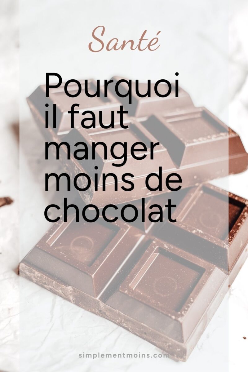 manger moins de chocolat et arrêter au maximum le sucre