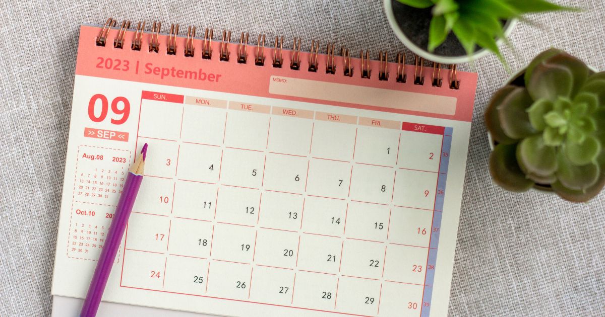 Un calendrier pour le no-spend challenge