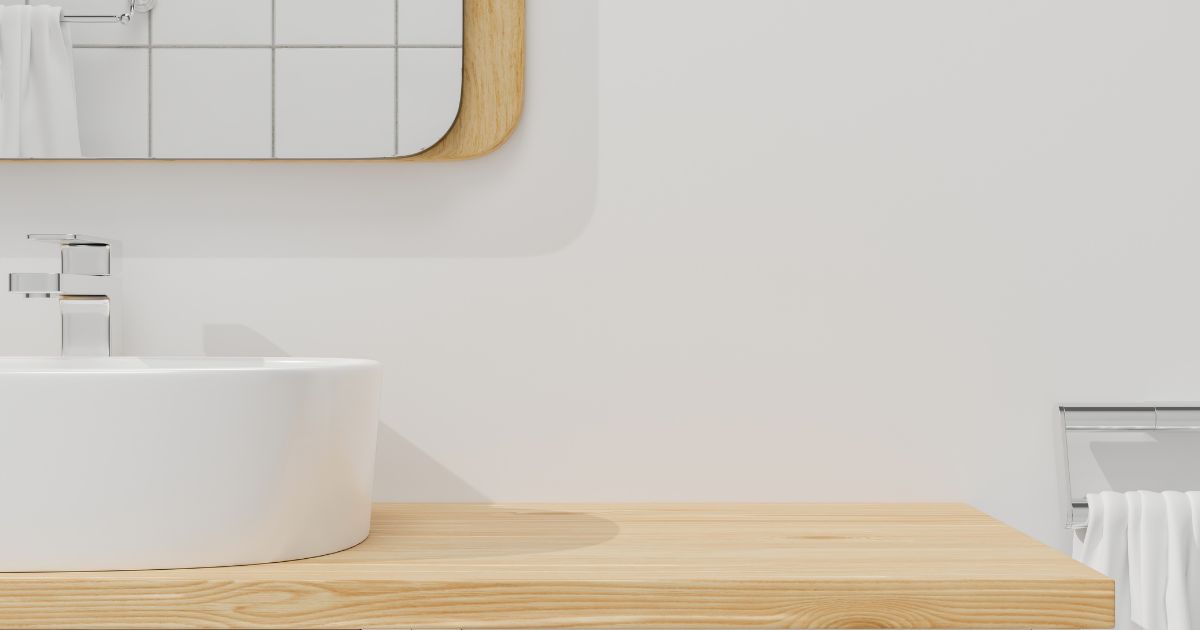 Une salle de bain minimaliste